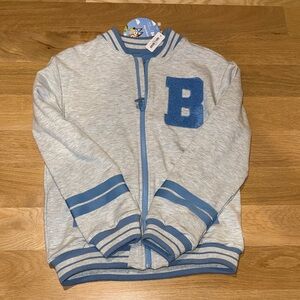 Little Sleepies Bluey Varsity Jacket size 8